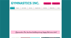 Desktop Screenshot of gymnastics-inc.com