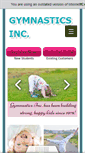 Mobile Screenshot of gymnastics-inc.com